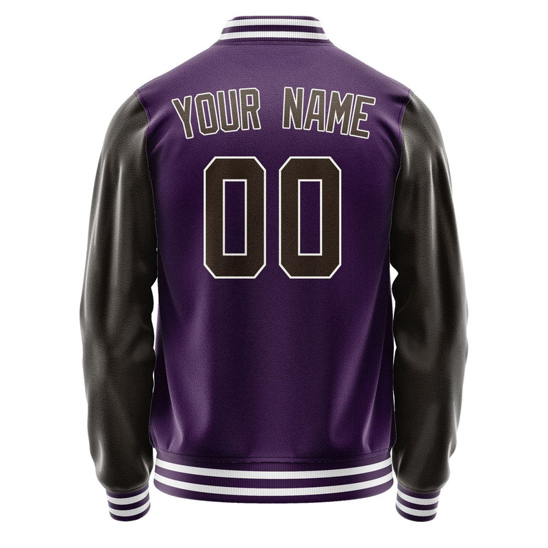 Custom Purple Brown Jacket JA0707010718B31801