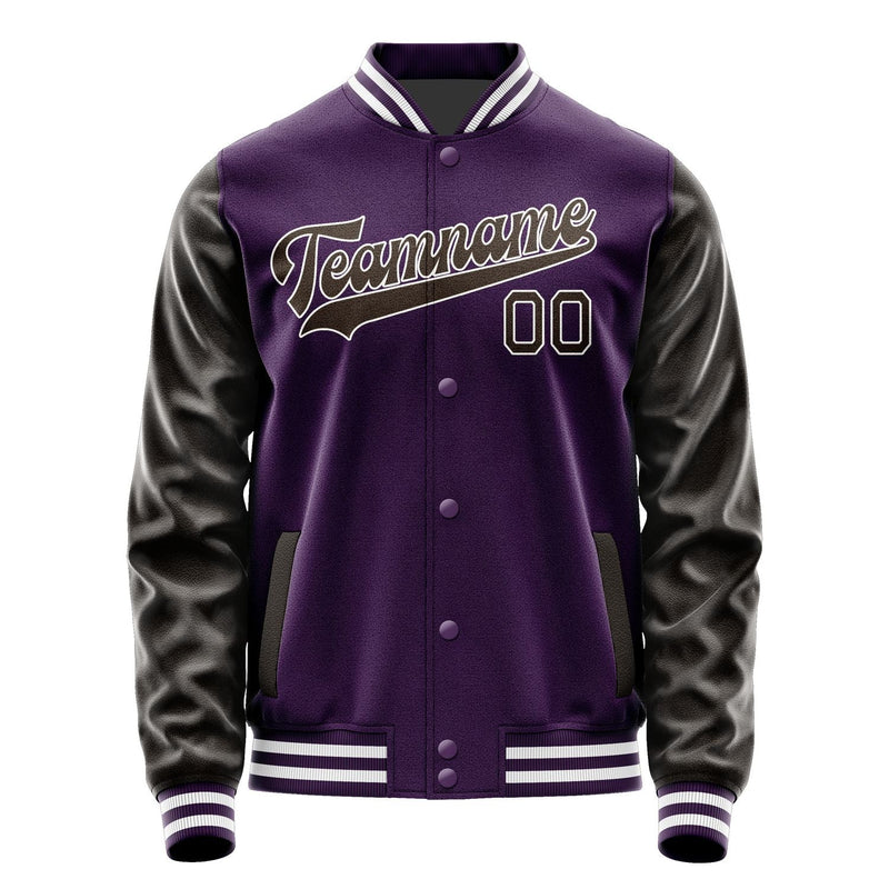 Custom Purple Brown Jacket JA0707010718B31801