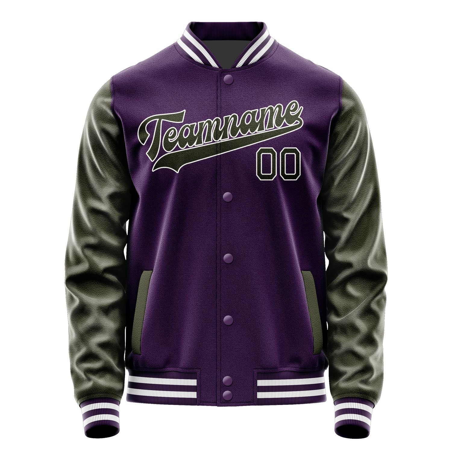 Custom Purple Olive Jacket JA0707020718B31802