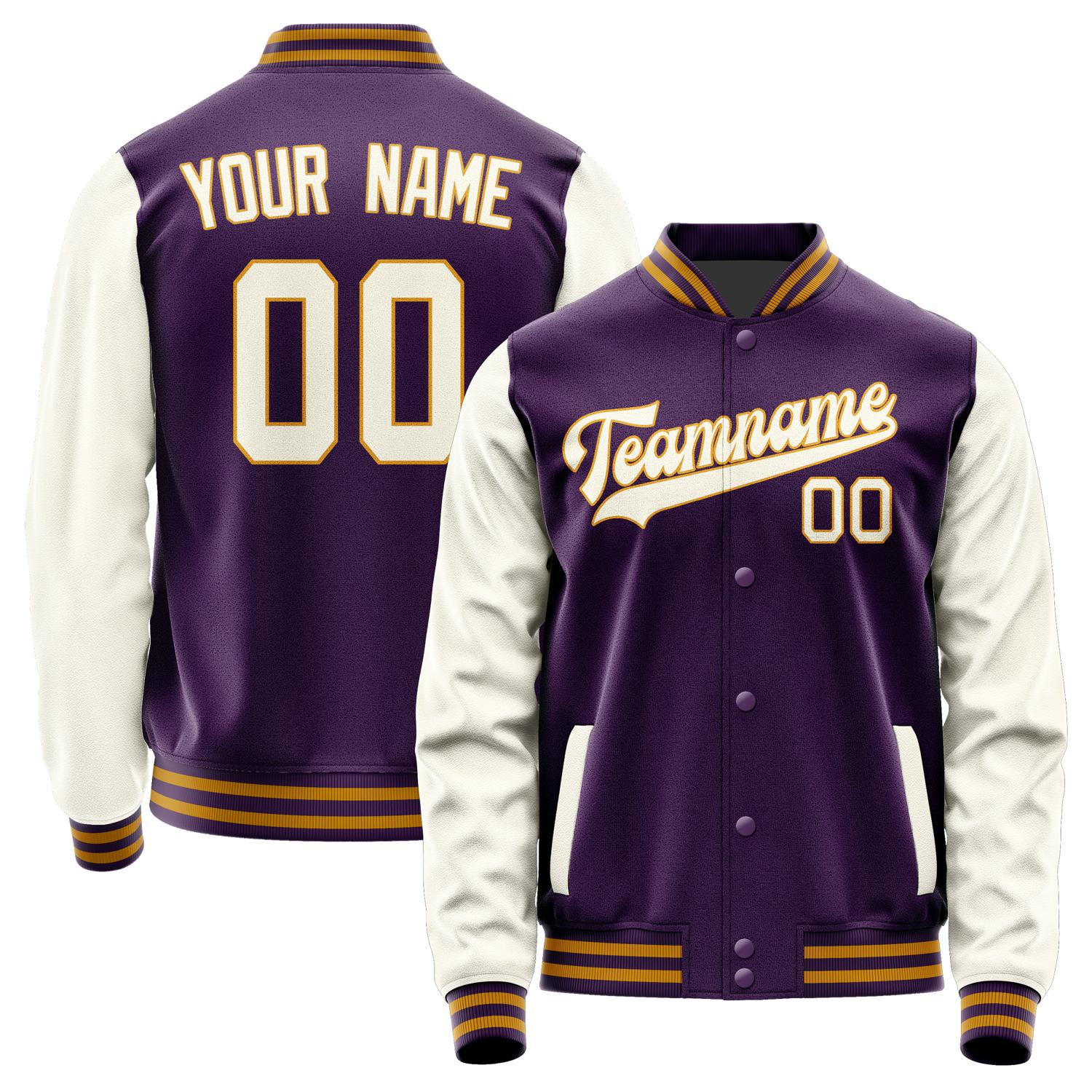 Custom Purple Cream Jacket JA0707030719B31903