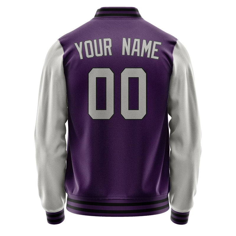 Custom Purple Gray Jacket JA0707040717B31704