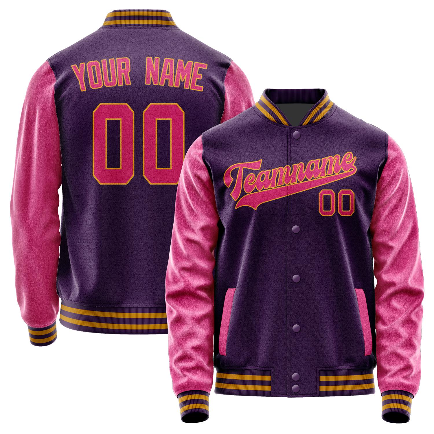 Custom Purple Pink Jacket JA0707130719B31913