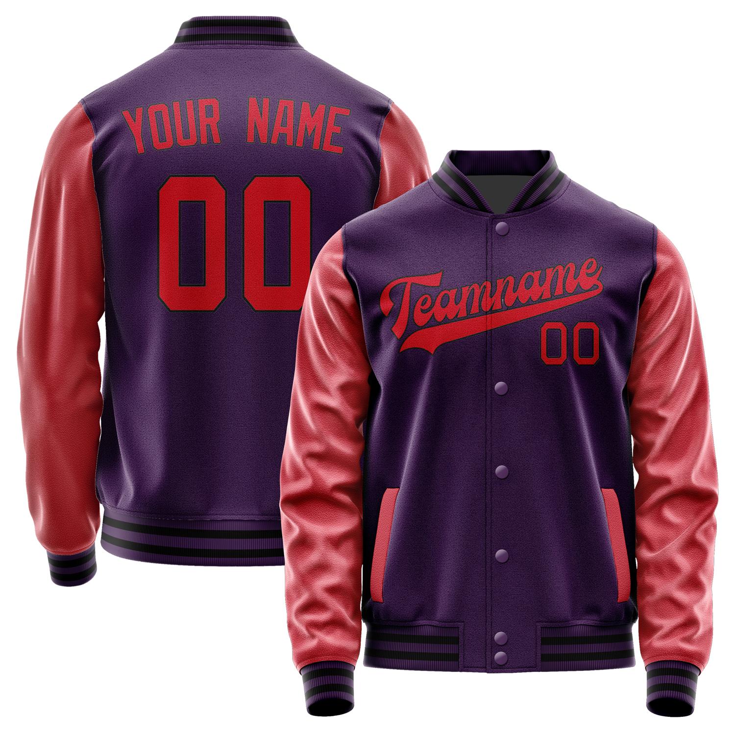 Custom Purple Red Jacket JA0707140717B31714