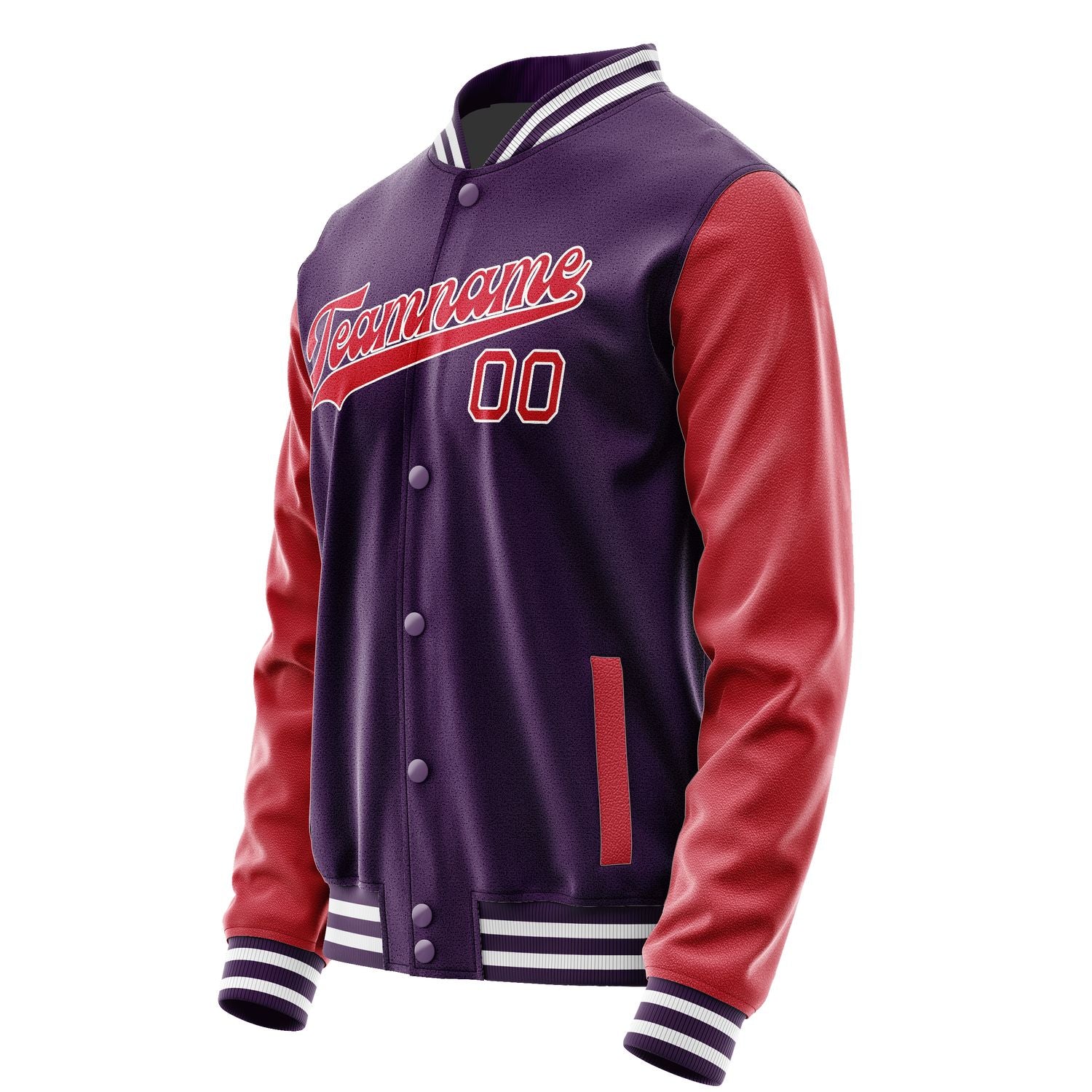 Custom Purple Red Jacket JA0707140718B31814