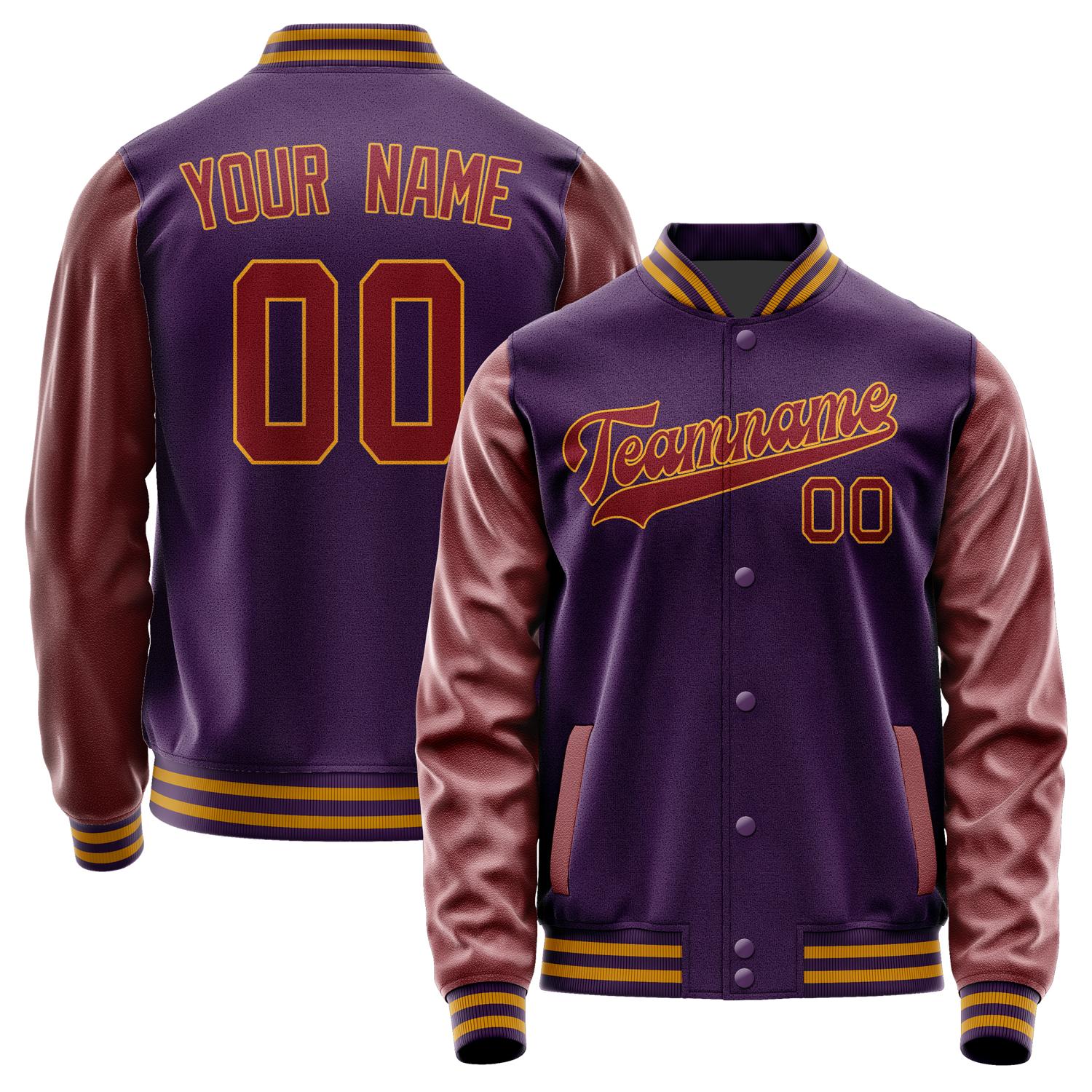 Custom Purple Crimson Red Jacket JA0707150719B31915