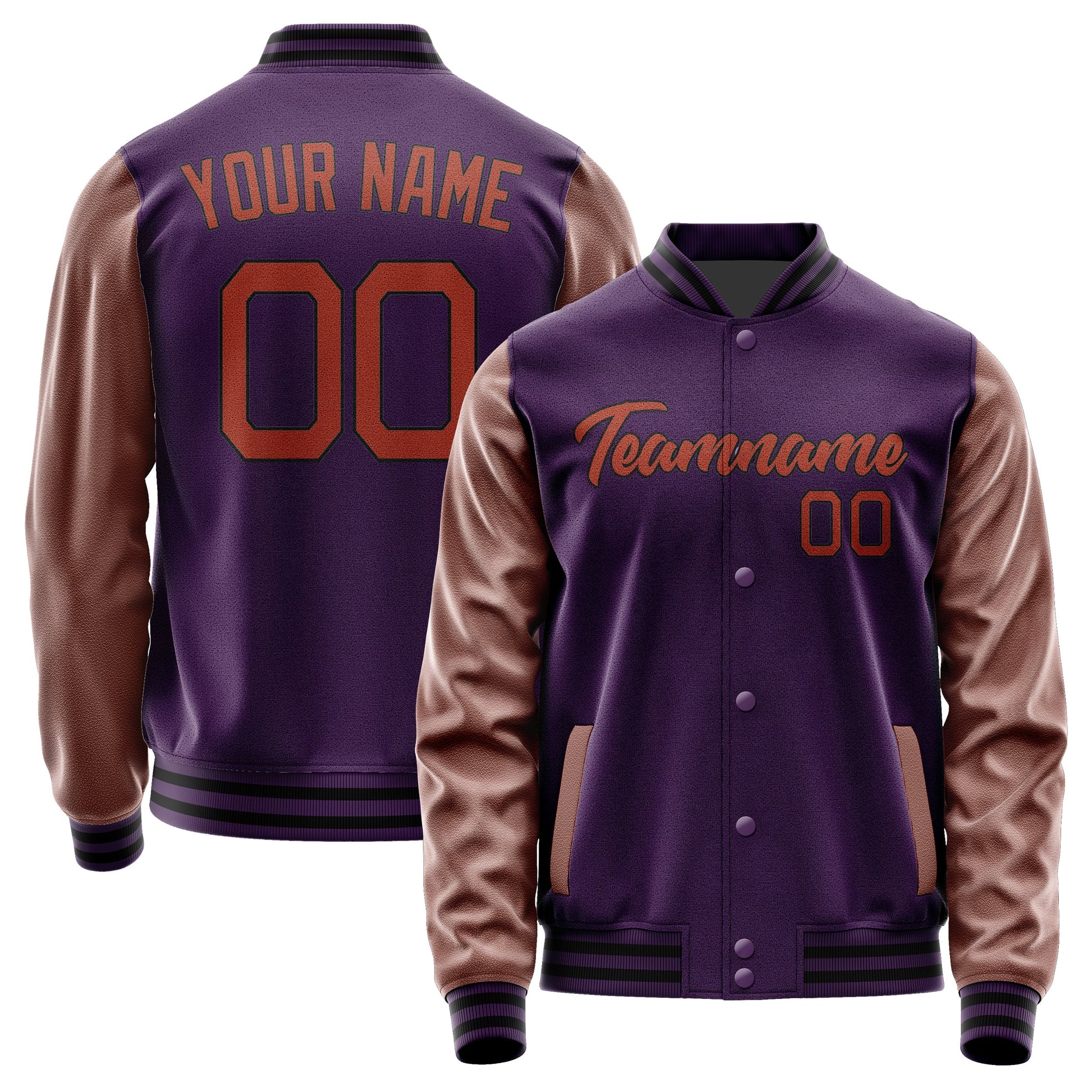 Custom Purple Coral Red Jacket JA0707160717B21716