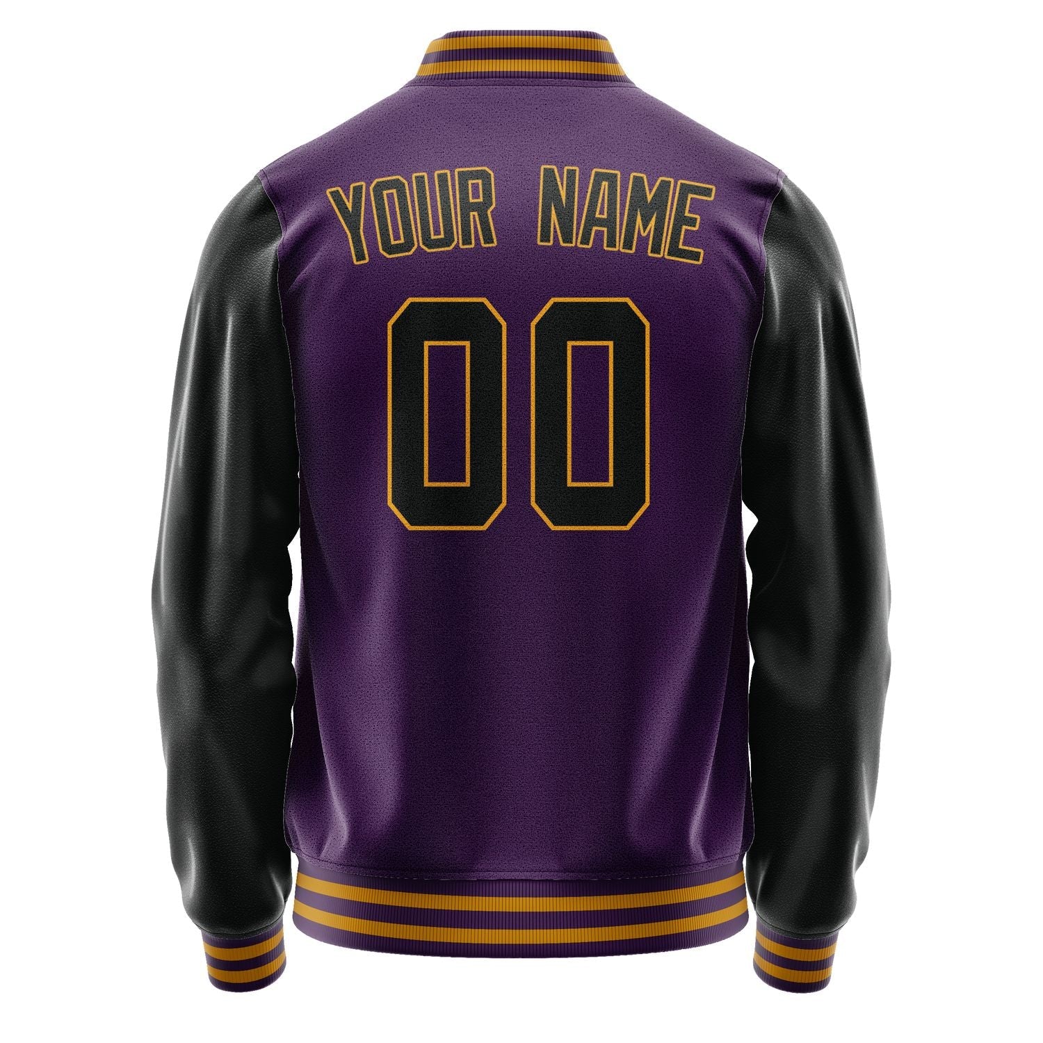 Custom Purple Black Jacket JA0707170719B31917