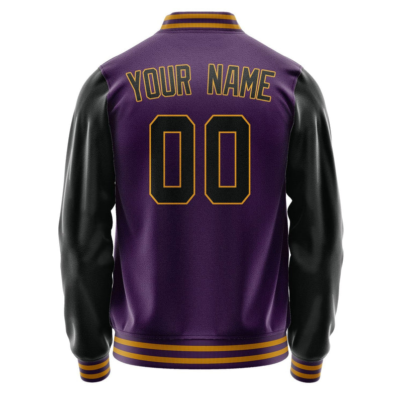 Custom Purple Black Jacket JA0707170719B31917