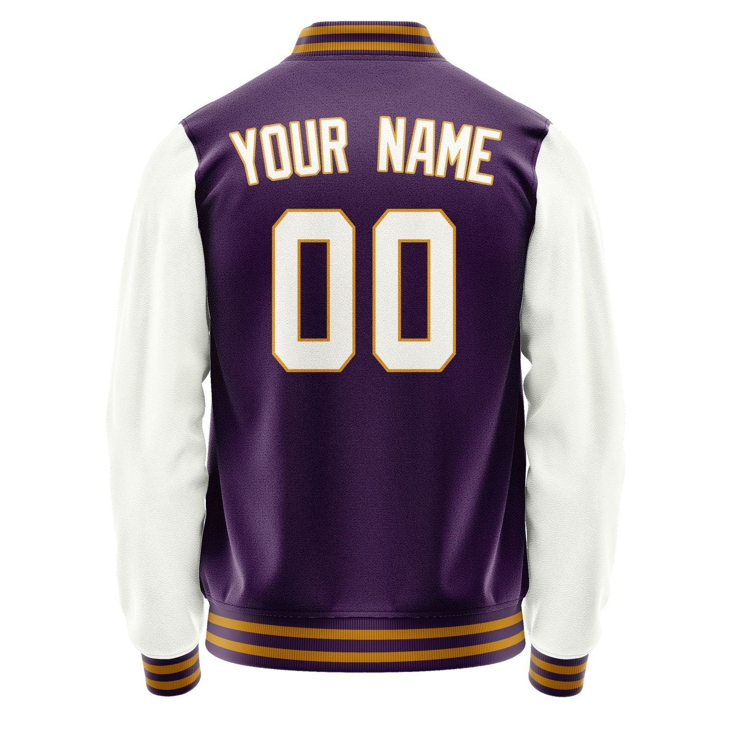 Custom Purple White Jacket JA0707180719B31918