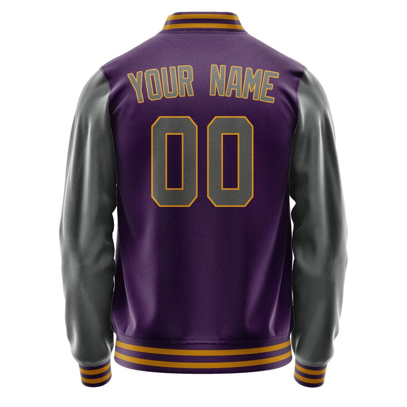Custom Purple Dark Grey Jacket JA0707200719B31920