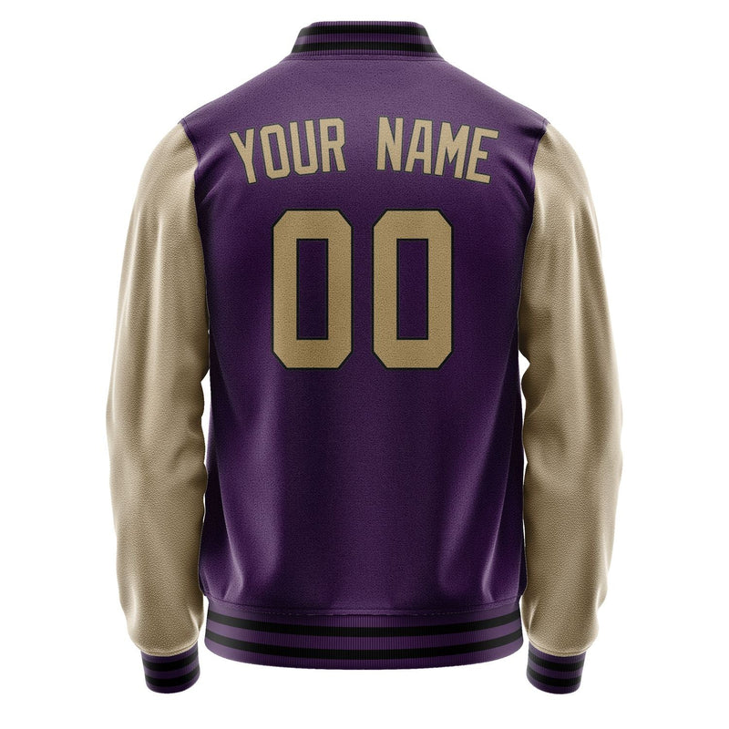 Custom Purple Light Khaki Jacket JA0707250717B31725