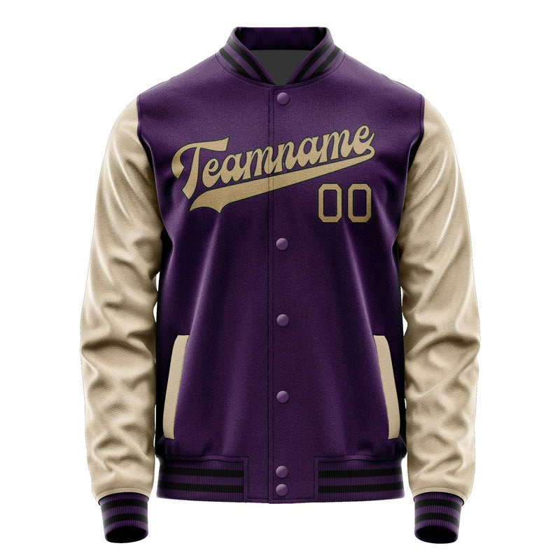 Custom Purple Light Khaki Jacket JA0707250717B31725