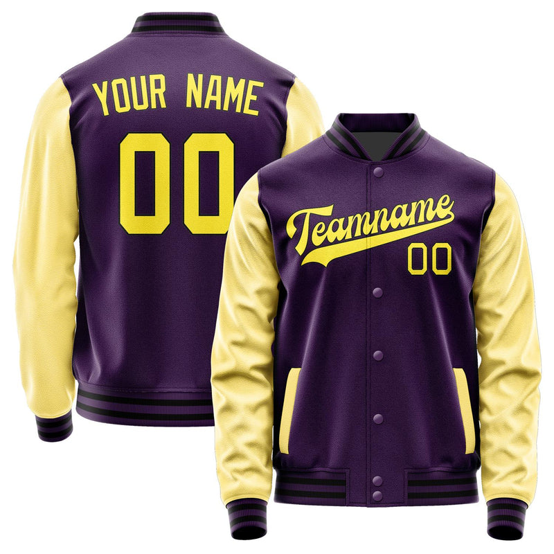 Custom Purple Light Yellow Jacket JA0707260717B31726