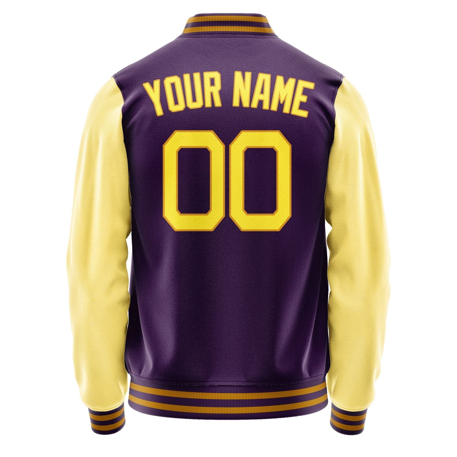 Custom Purple Light Yellow Jacket JA0707260718B21826