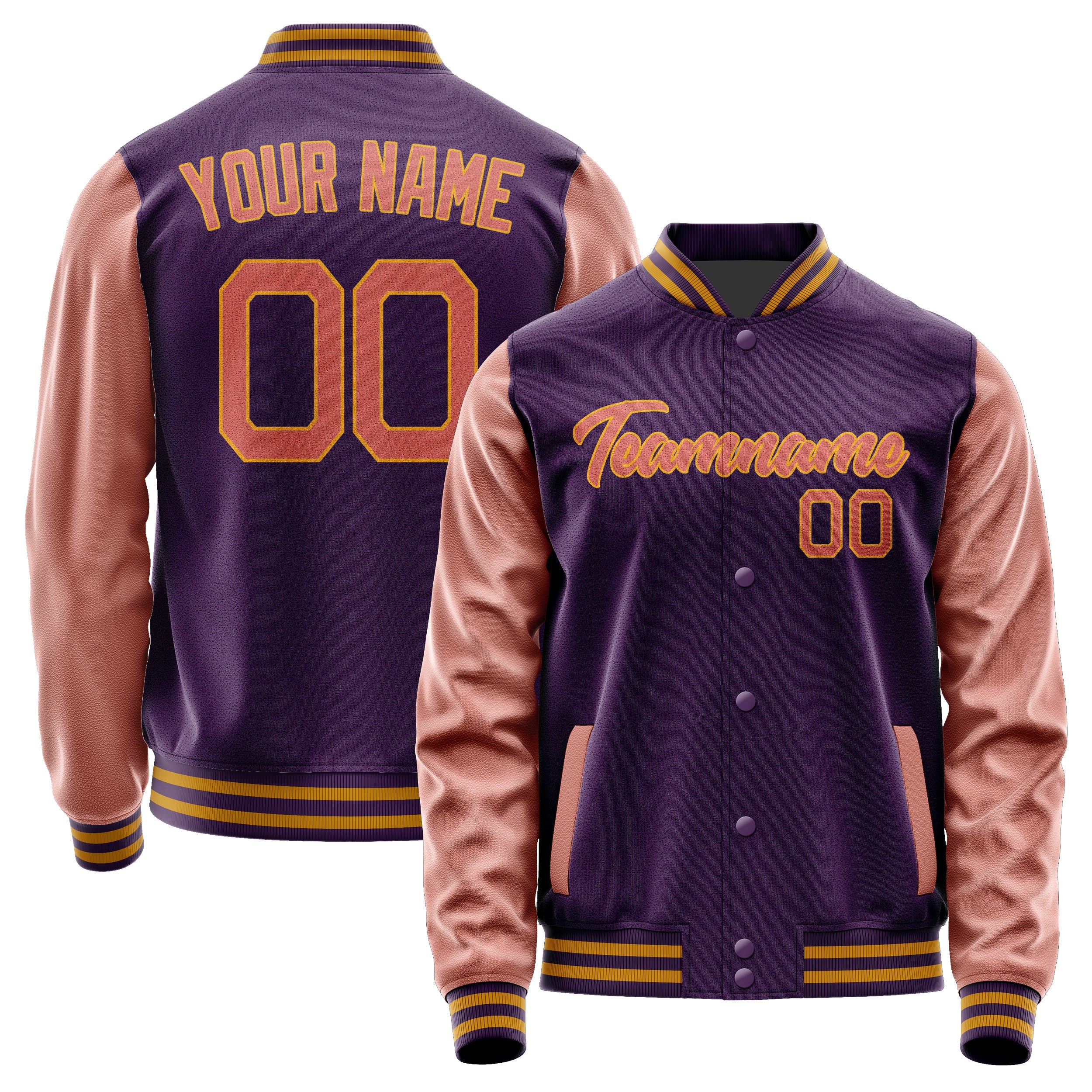 Custom Purple Copper Rose Jacket JA0707290719B21929