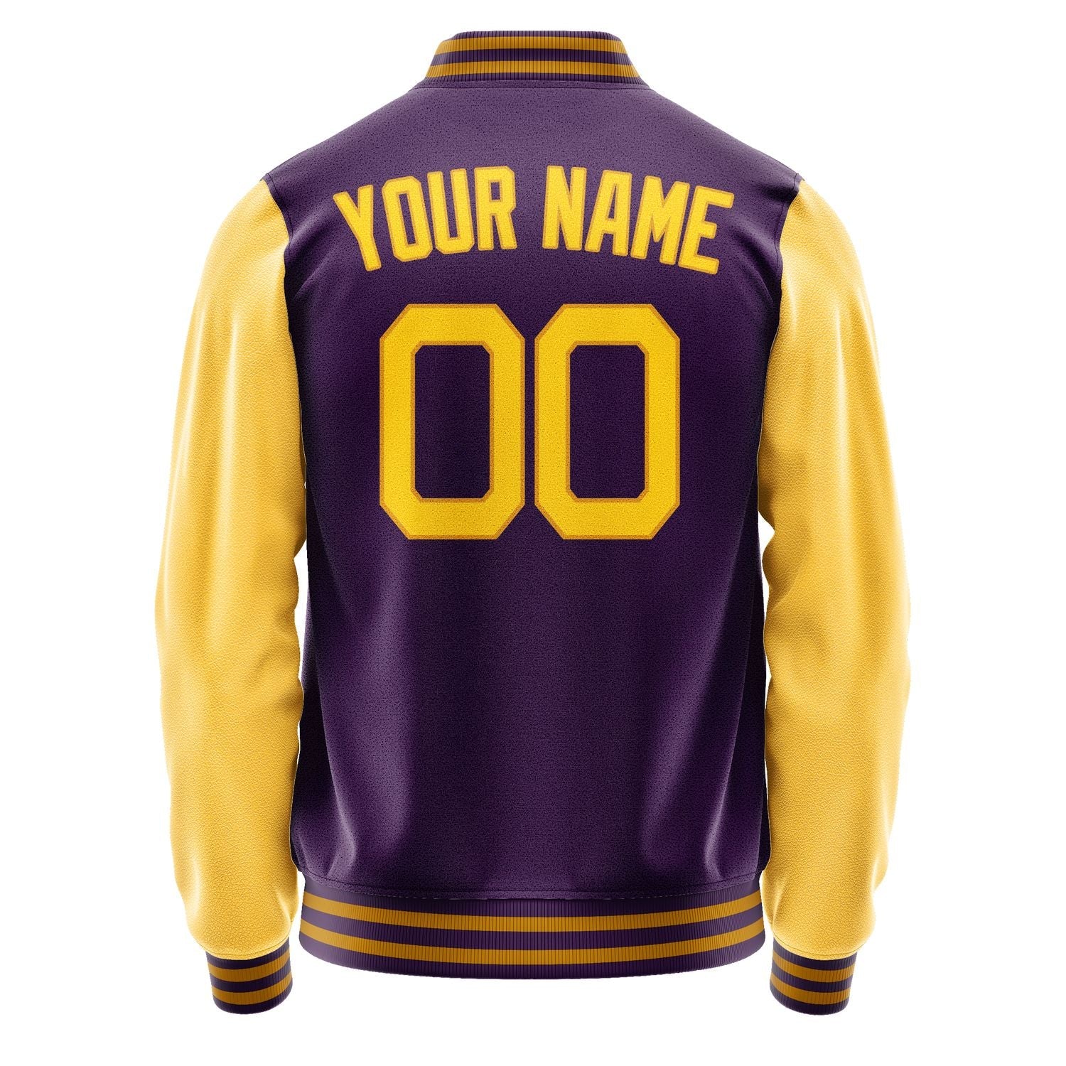 Custom Purple Gold Jacket JA0707300718B21830
