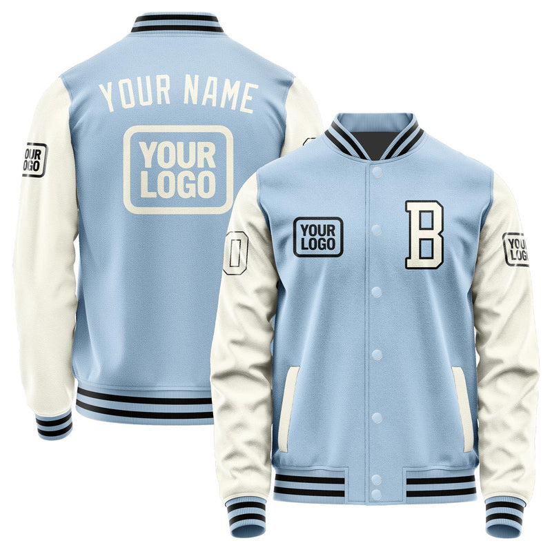 Custom Light Blue Cream Jacket JA080803081717030317