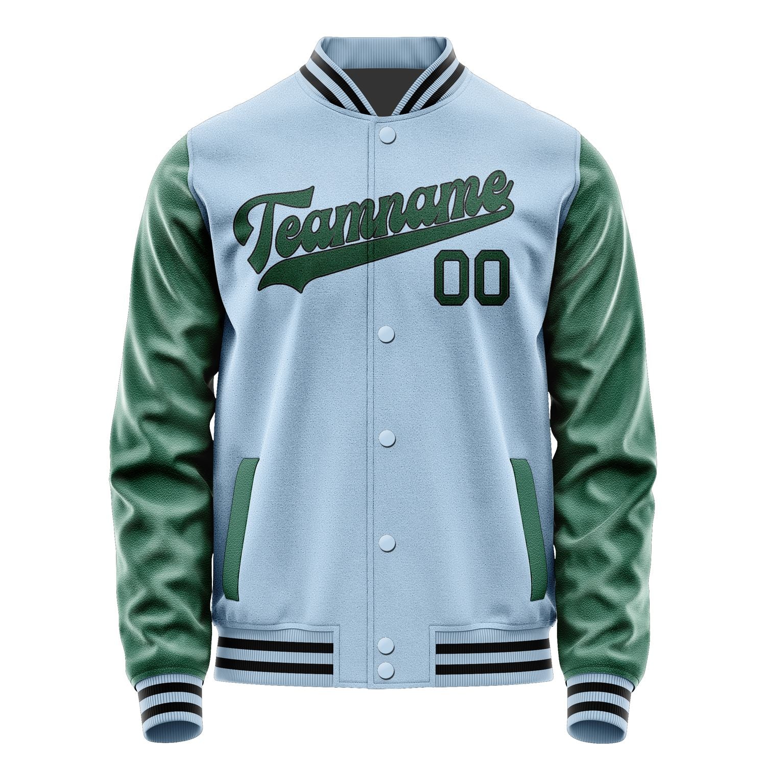Custom Light Blue Green Jacket JA0808050817B31705