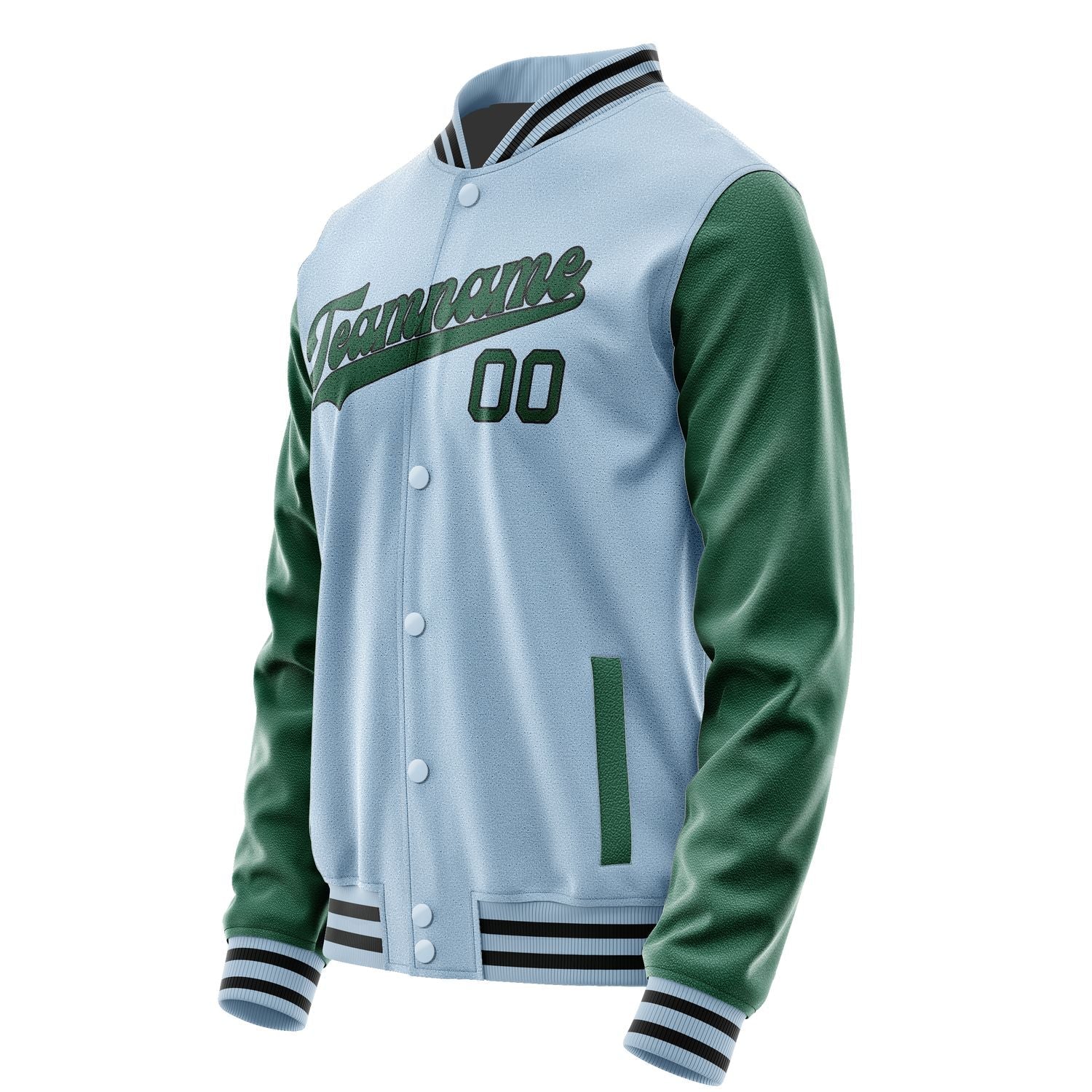 Custom Light Blue Green Jacket JA0808050817B31705
