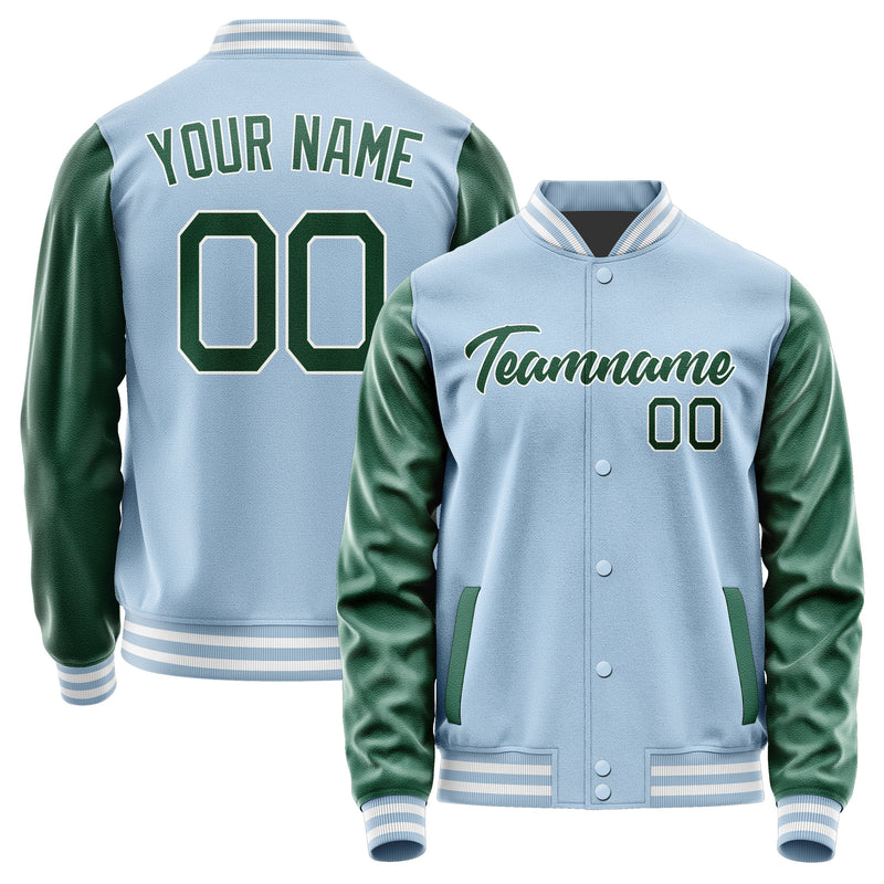 Custom Light Blue Green Jacket JA0808050818B21805