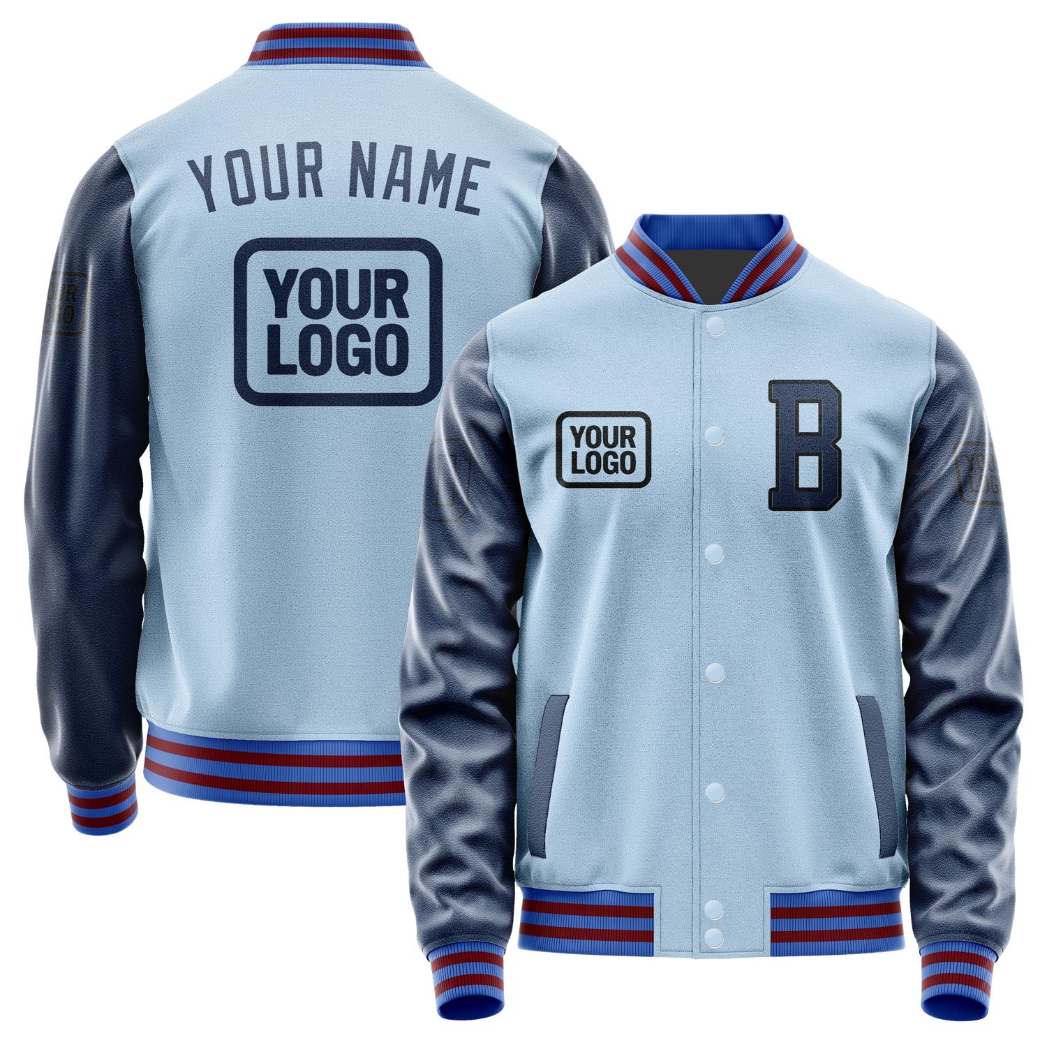 Custom Light Blue Blue Jacket JA080810091517101017