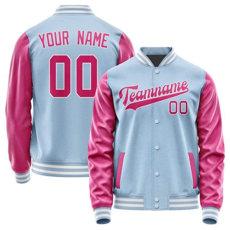 Custom Light Blue Pink Jacket JA0808130818B31813