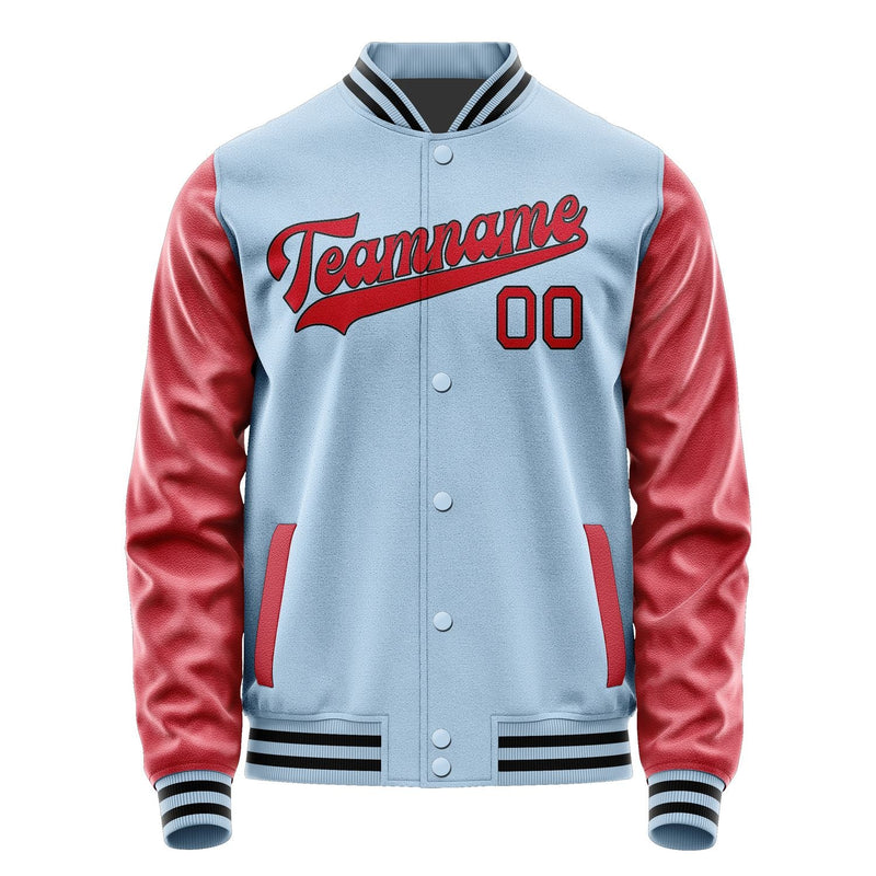 Custom Light Blue Red Jacket JA0808140817B31714