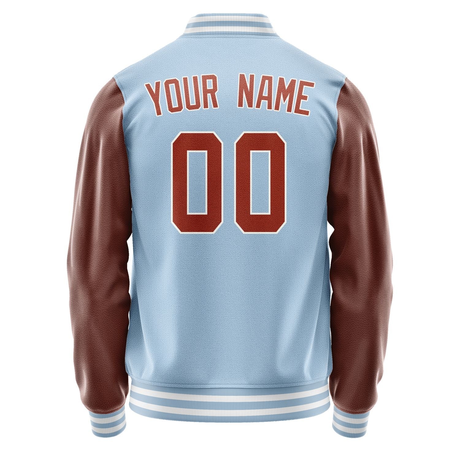 Custom Light Blue Coral Red Jacket JA0808160818B31816