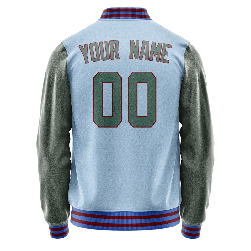 Custom Light Blue Blue Green Jacket JA0808270915B31527