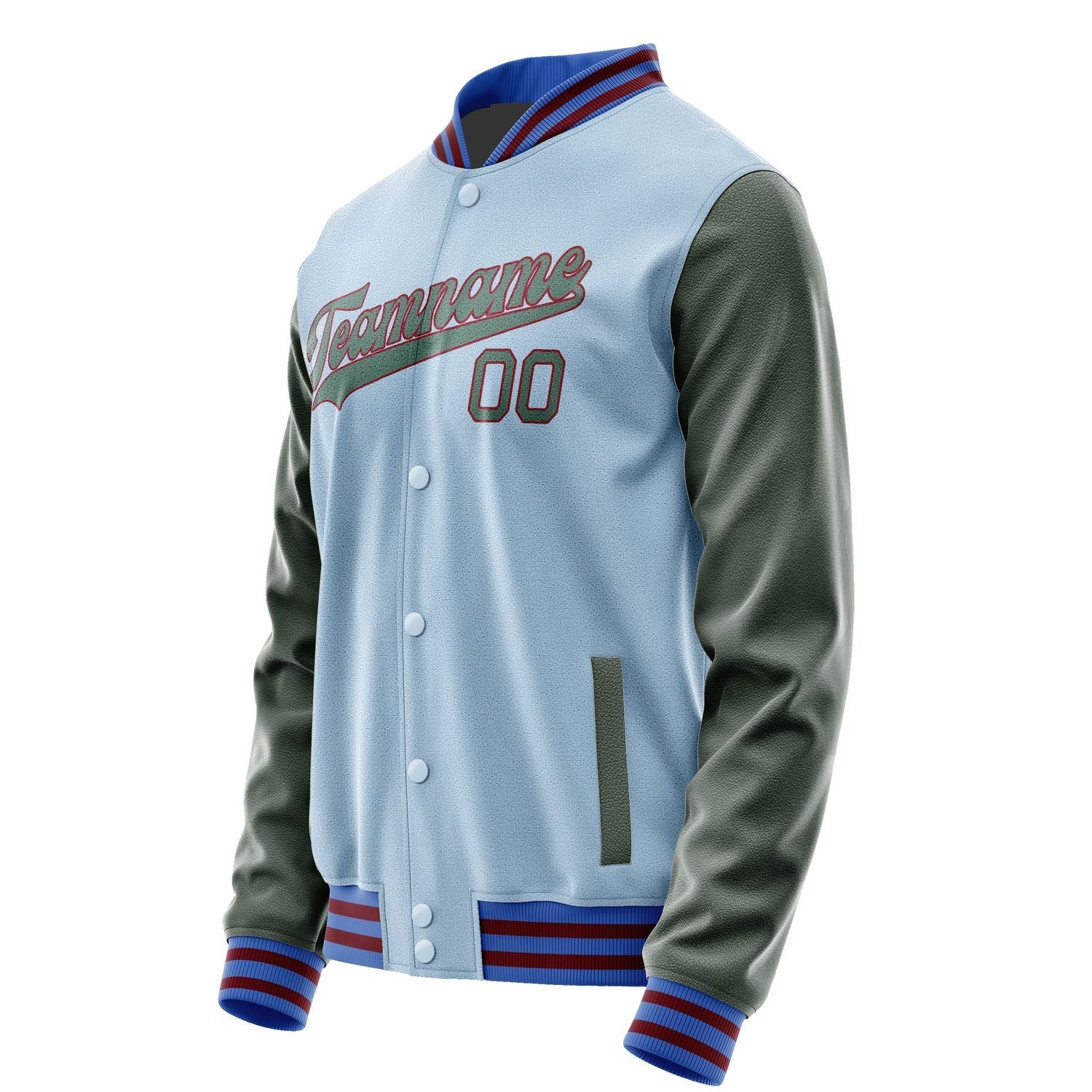 Custom Light Blue Blue Green Jacket JA0808270915B31527