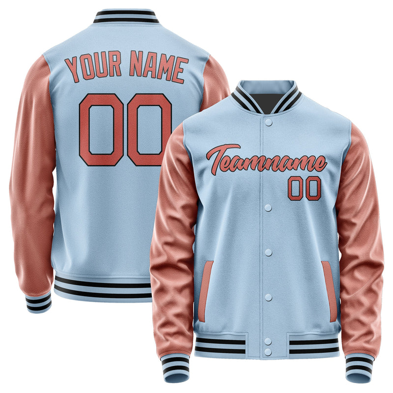 Custom Light Blue Copper Rose Jacket JA0808290817B21729