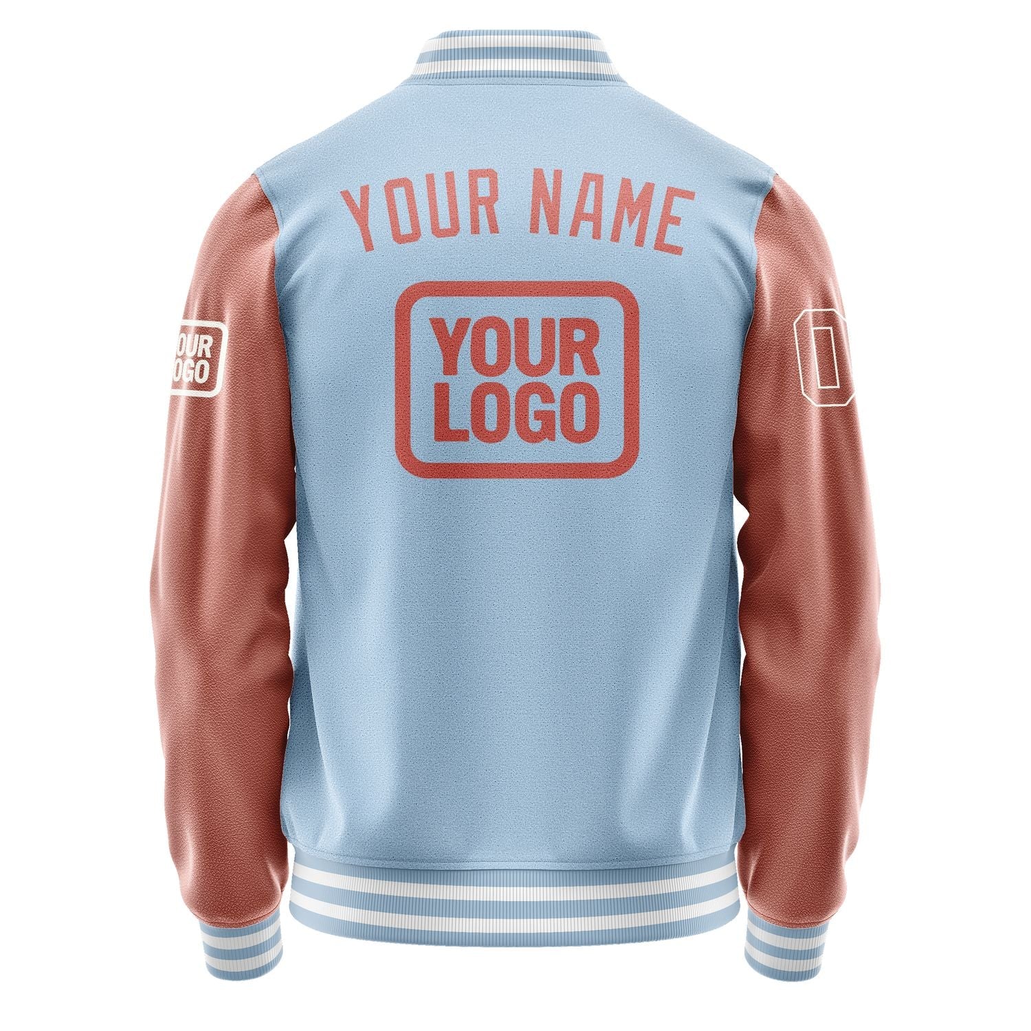 Custom Light Blue Copper Rose Jacket JA080829081818292918