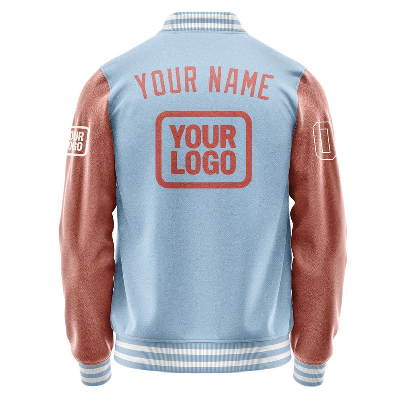 Custom Light Blue Copper Rose Jacket JA080829081818292918