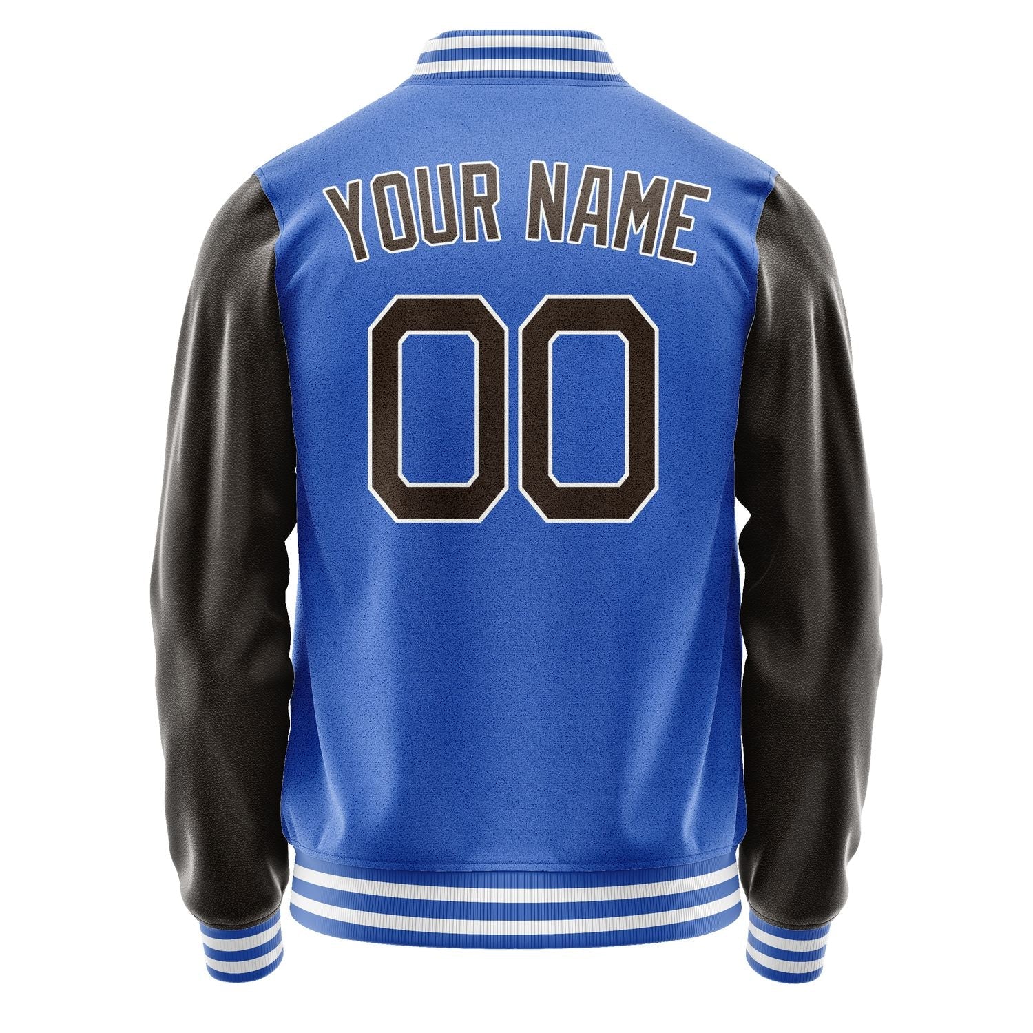 Custom Sky Blue Brown Jacket JA0909010918B21801