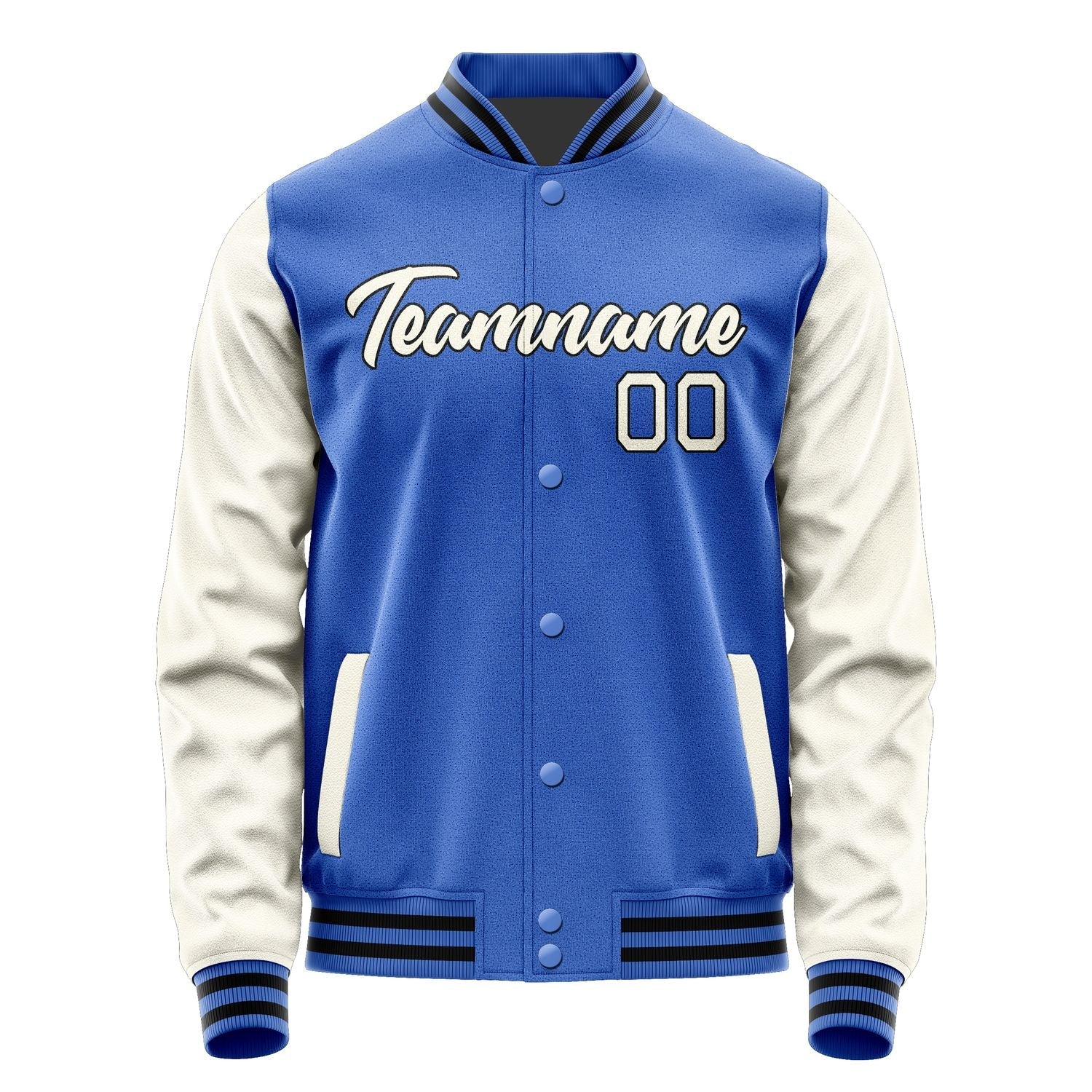 Custom Sky Blue Cream Jacket JA0909030917B21703