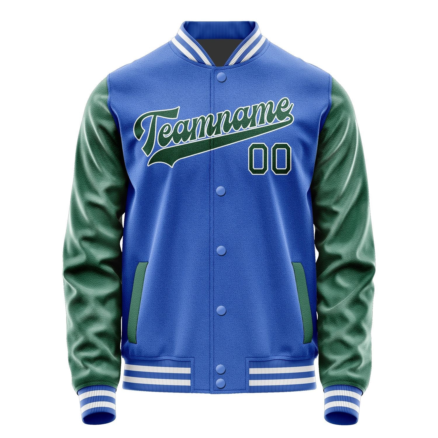 Custom Sky Blue Green Jacket JA0909050918B31805