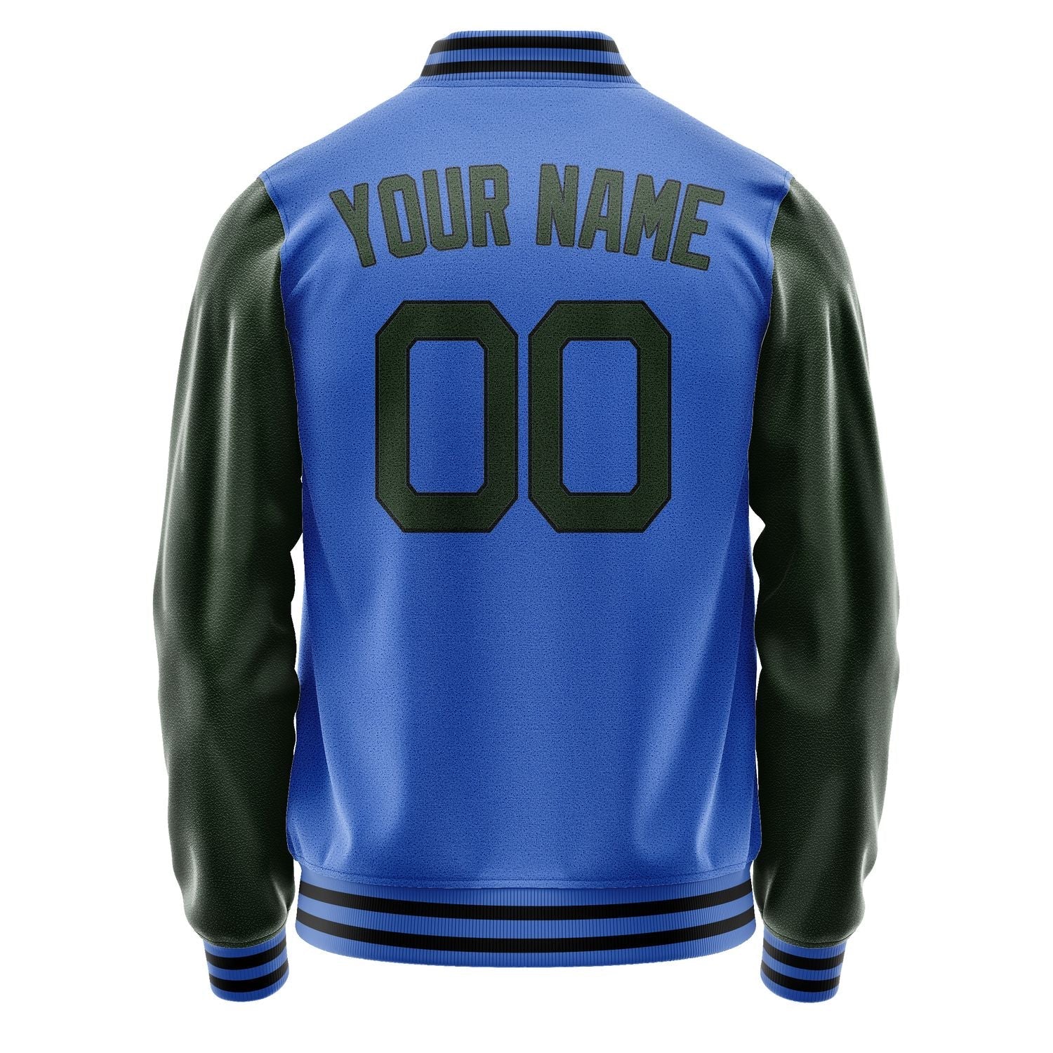 Custom Sky Blue Dark Green Jacket JA0909060917B21706