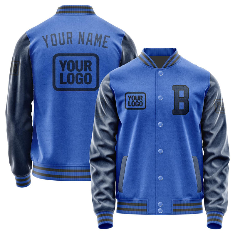 Custom Sky Blue Blue Jacket JA090910092017101017