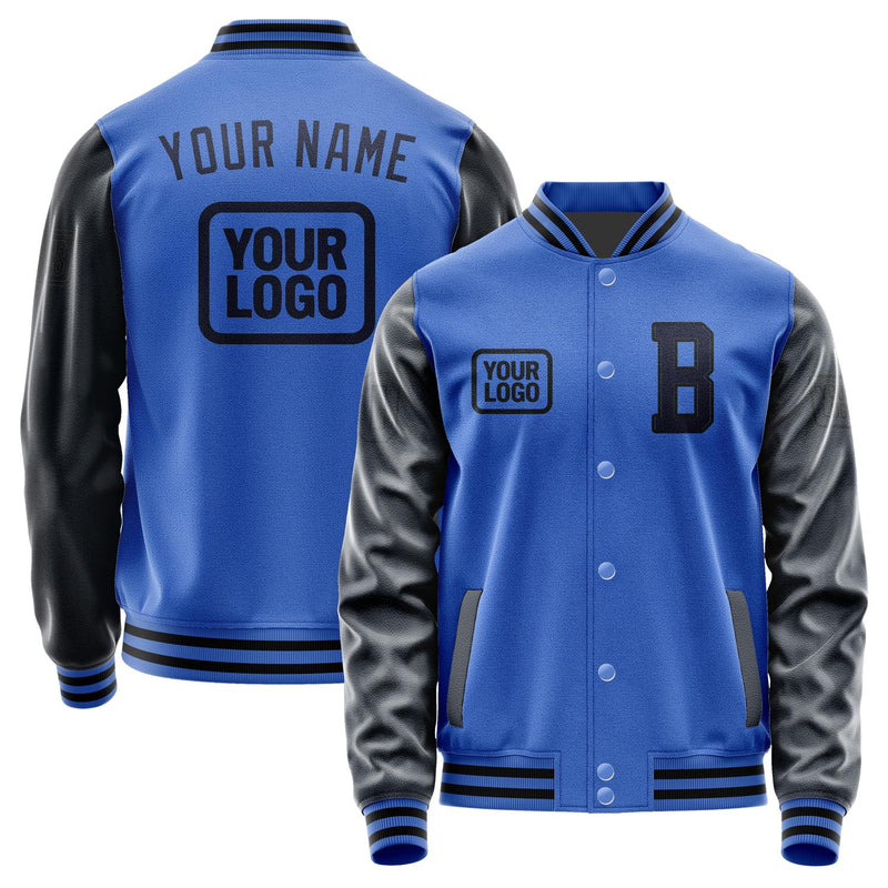 Custom Sky Blue Navy Jacket JA090911091717111117