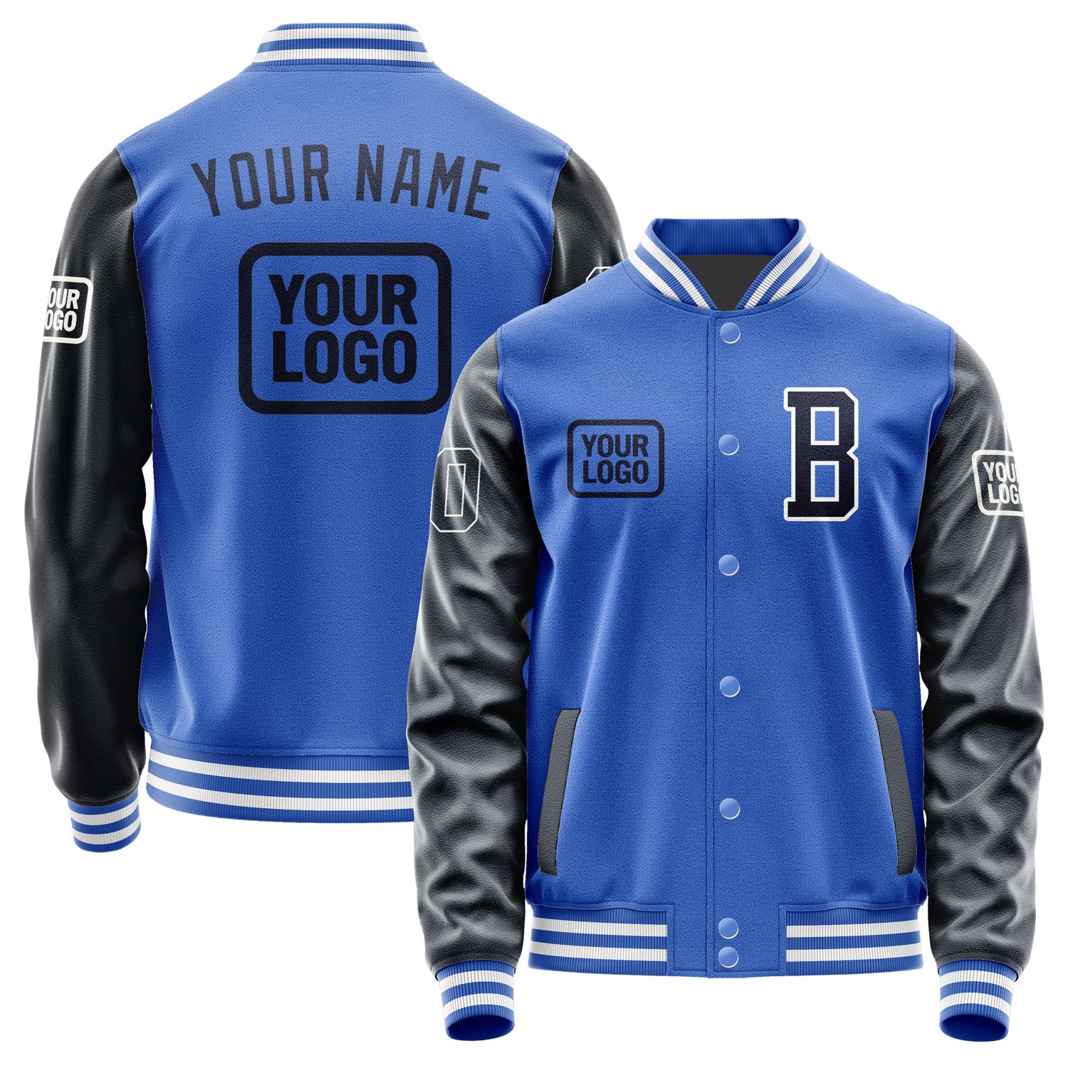 Custom Sky Blue Navy Jacket JA090911091818111118
