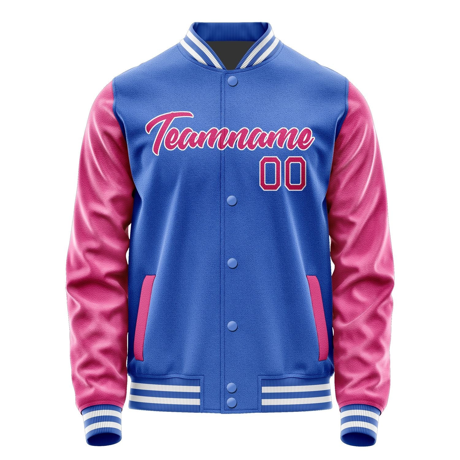 Custom Sky Blue Pink Jacket JA0909130917B21713