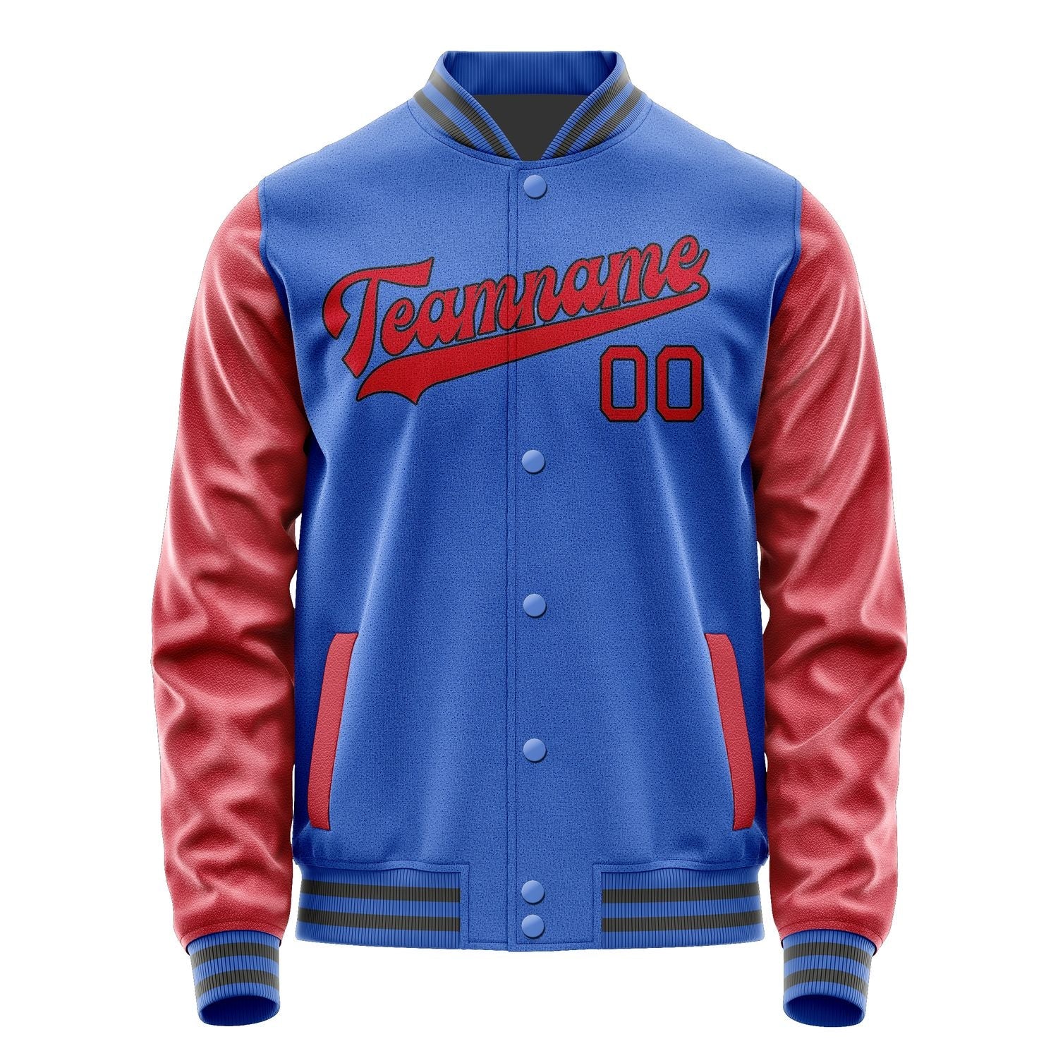 Custom Sky Blue Red Jacket JA0909140920B31714