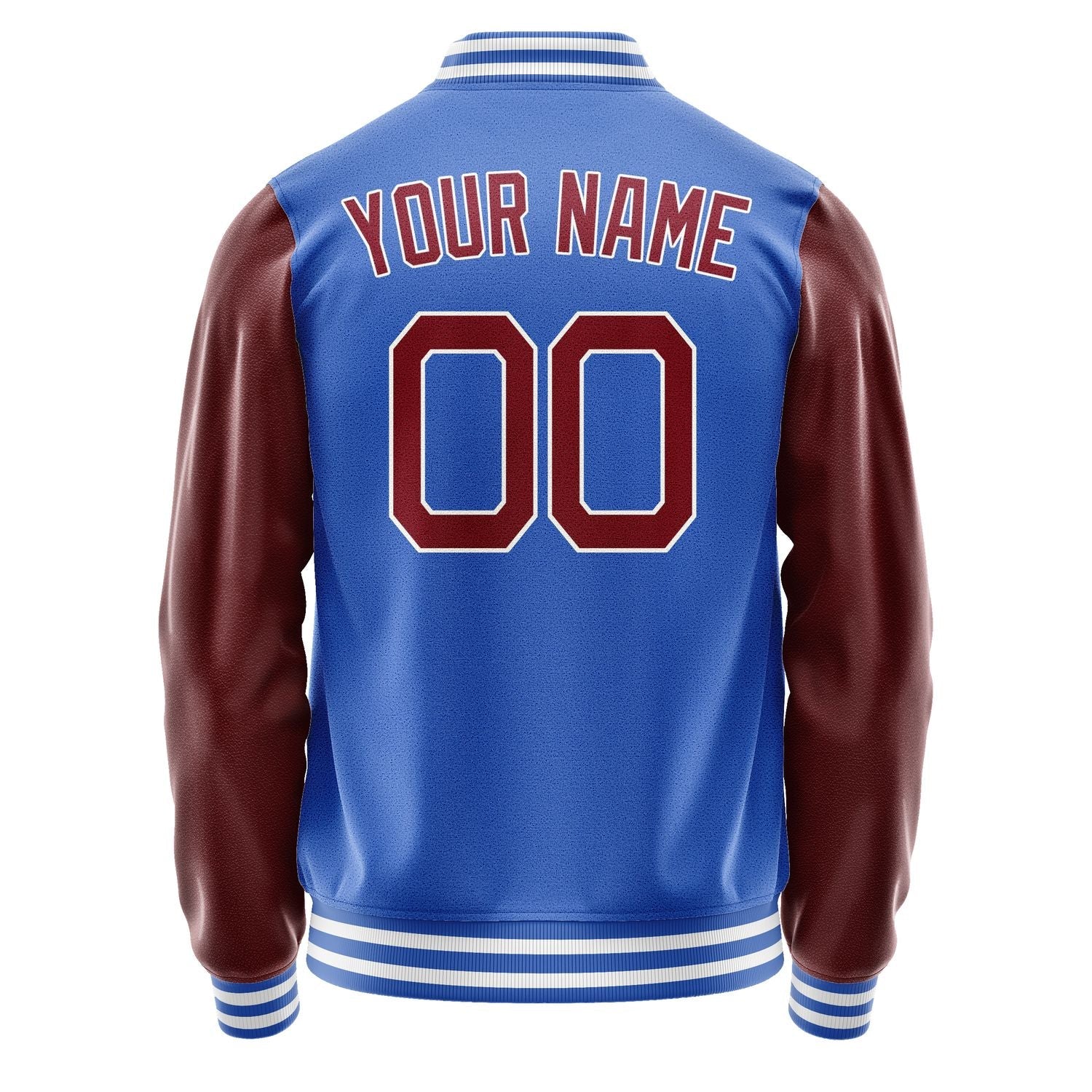 Custom Sky Blue Crimson Red Jacket JA0909150917B21715