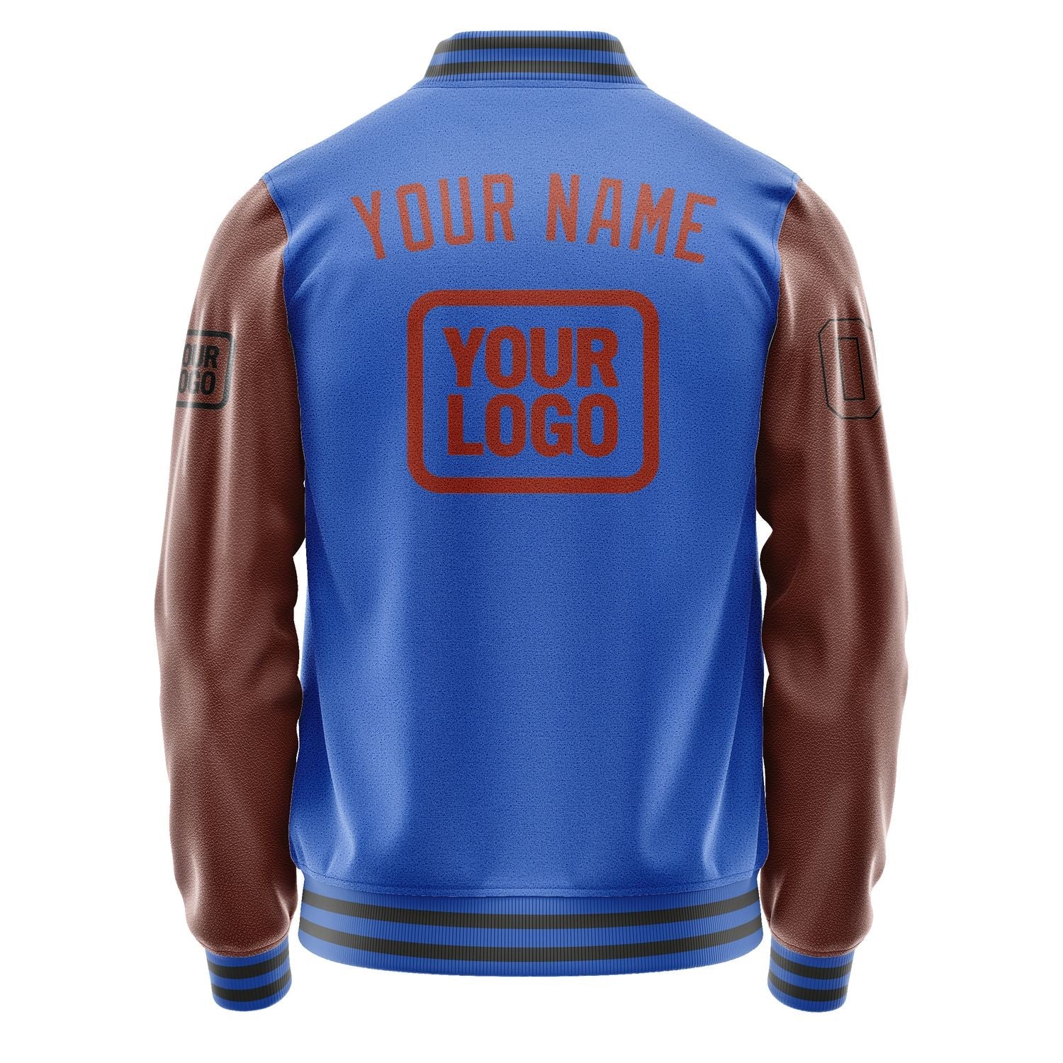 Custom Sky Blue Coral Red Jacket JA090916092017161617
