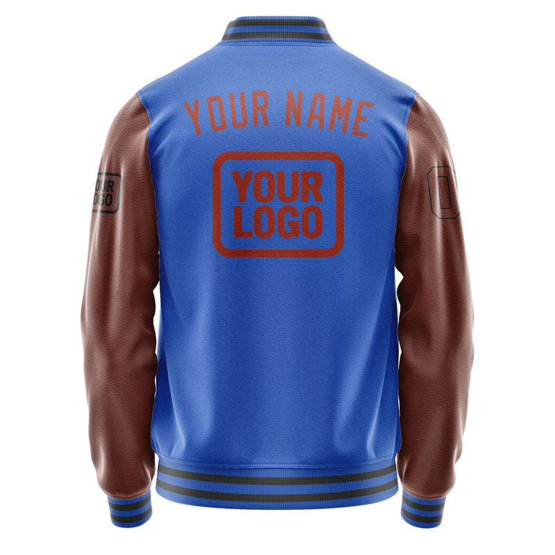 Custom Sky Blue Coral Red Jacket JA090916092017161617