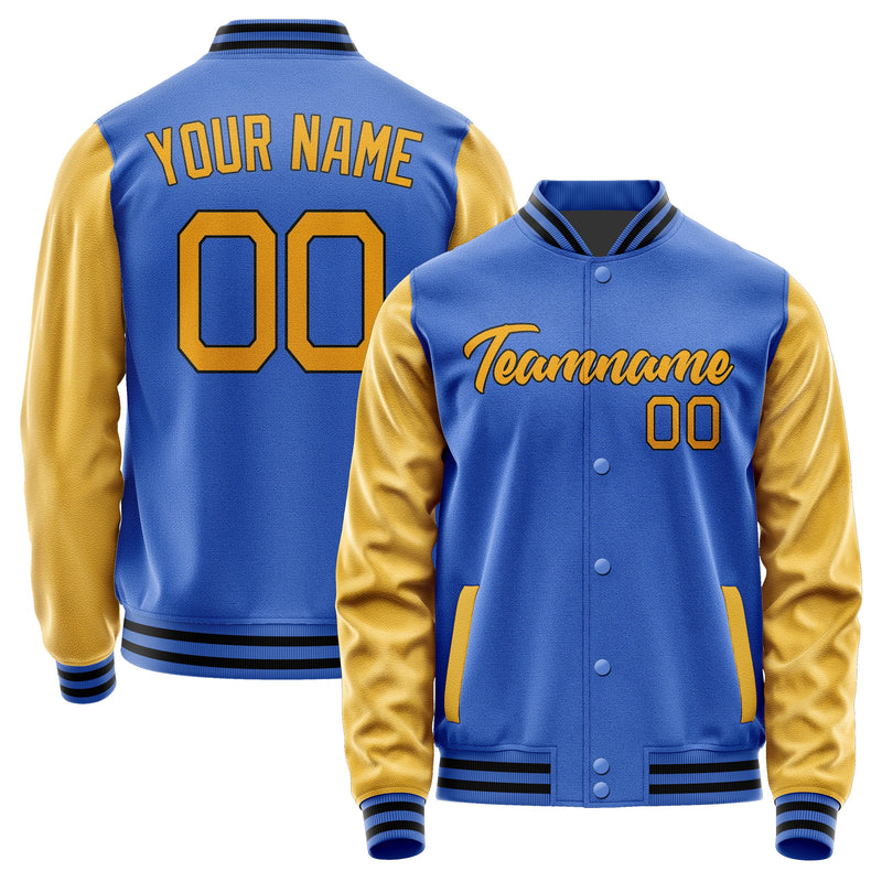 Custom Sky Blue Yellow Jacket JA0909190917B21719