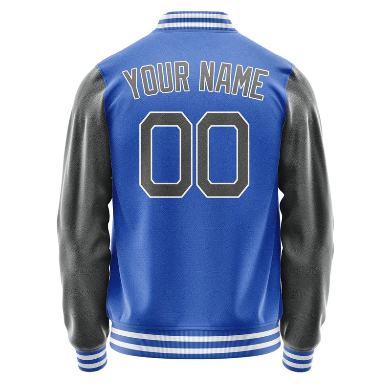 Custom Sky Blue Dark Grey Jacket JA0909200917B21720