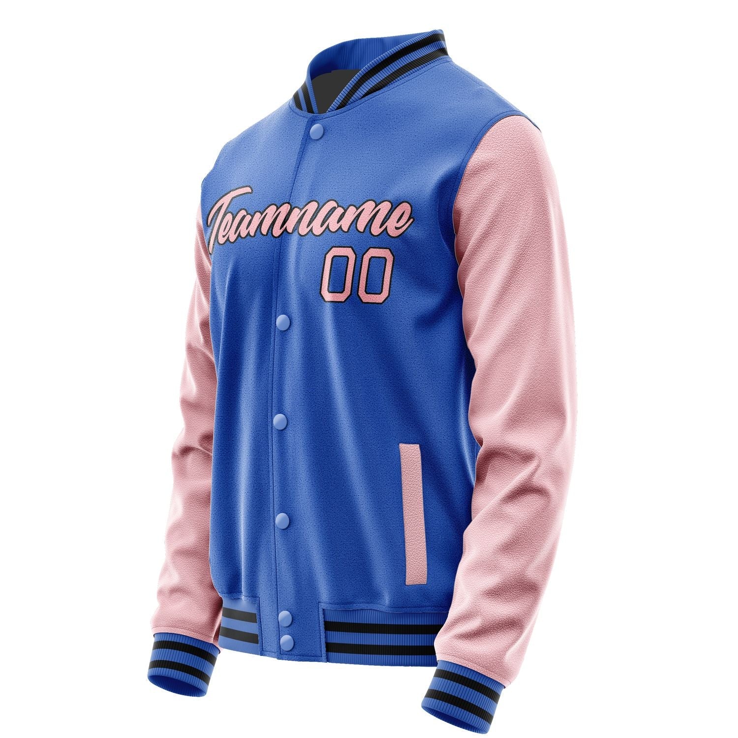 Custom Sky Blue Dark Grey Jacket JA0909200920B21720