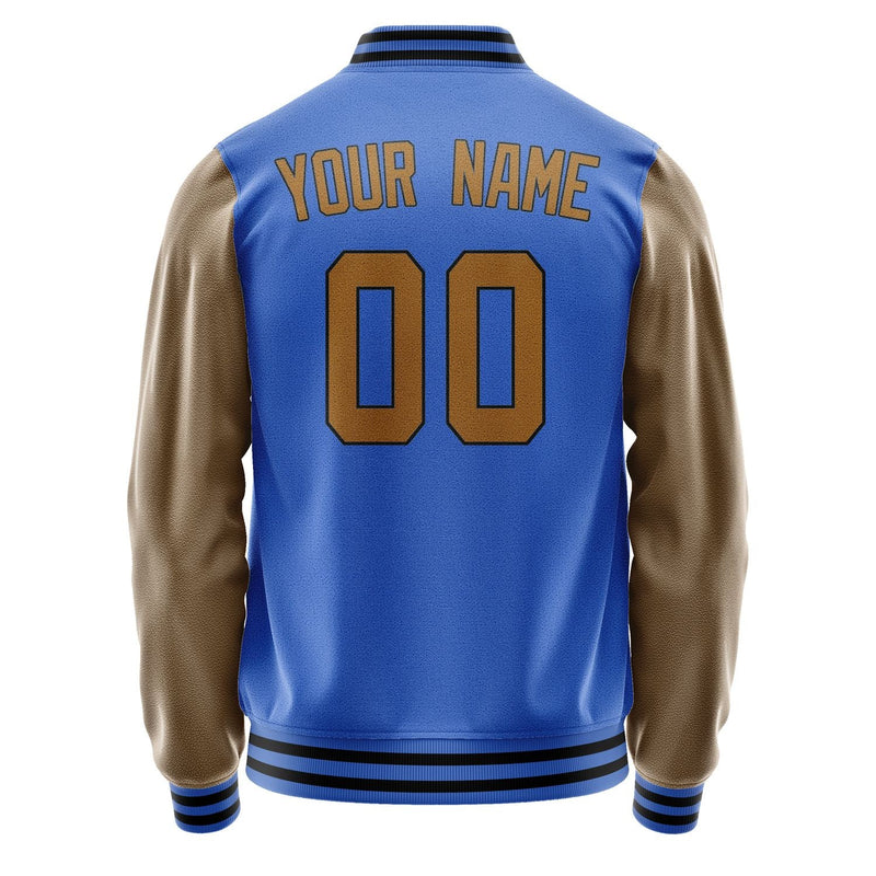 Custom Sky Blue Khaki Jacket JA0909220917B31722