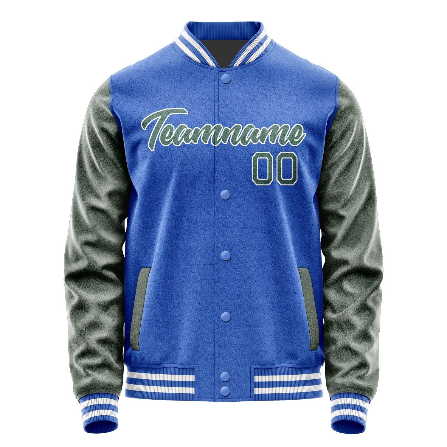 Custom Sky Blue Blue Green Jacket JA0909270917B21727